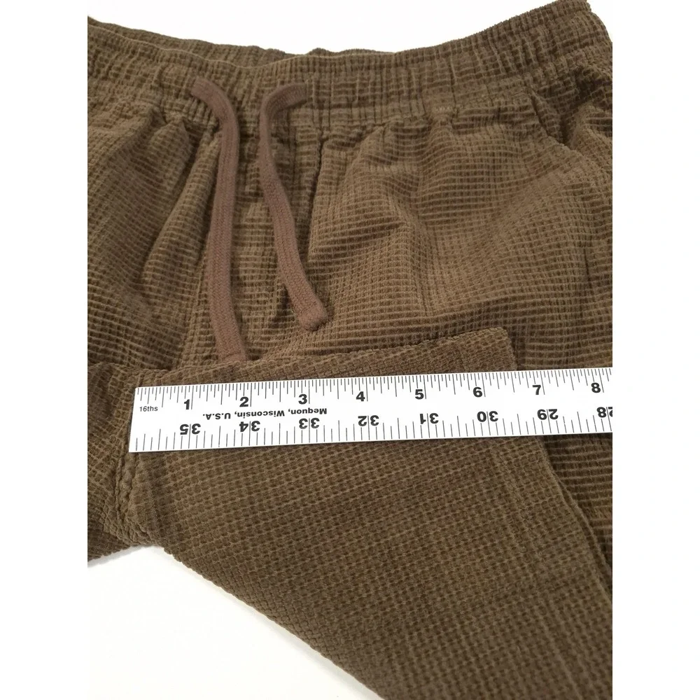 Katin Shorts Mens Small Brown Waffle Knit Sweat 7